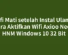 Wifi Mati setelah Instal Ulang? Cara Aktifkan Wifi Axioo Neon HNM Windows 10 32 Bit